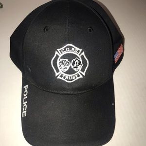 Snap back “cops” hat